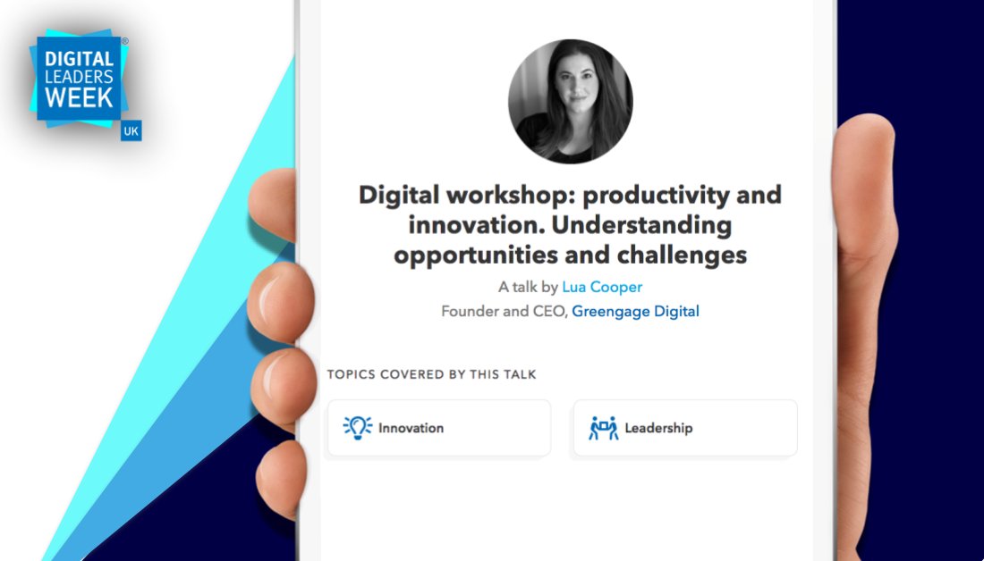 A strong digital culture increases productivity &amp; business value. This session with <a href="/LuaCoops/">Lua Cooper</a> <a href="/Greengage_digi/">Greengage</a> will help you understand how a digital culture fuels business growth and identify blockers and how to overcome them.
📅 2pm 16 June
🔗 week.digileaders.com/talks/digital-… 
#DLWeek