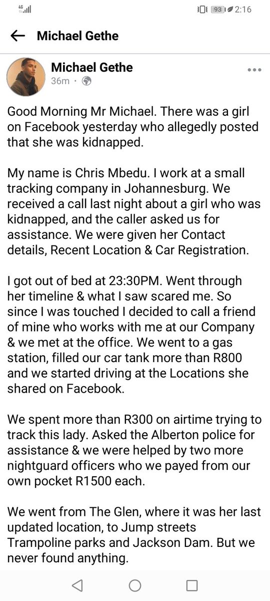 Zakamu1's tweet image. This is what I just saw on Facebook
#FindSimphiweManzini
#findsimphiwe