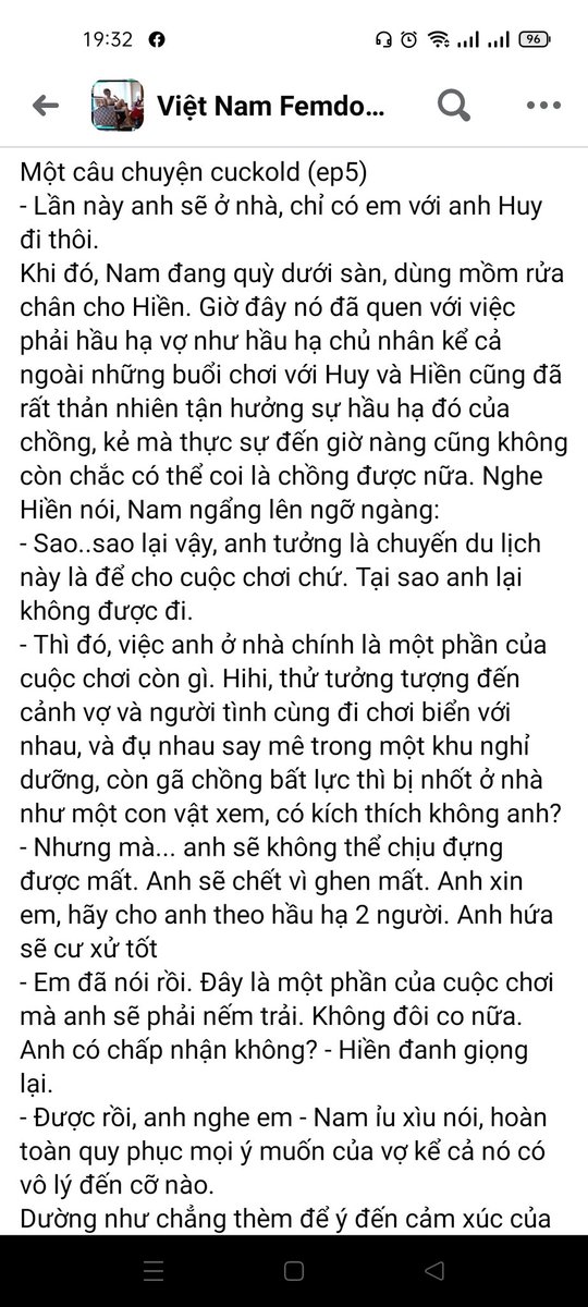 Dành cho mấy con chó cuckold nè, đoc đi rồi nứng