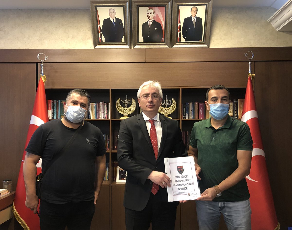 _MHPistanbul_'s tweet photo. TMSY Genel Başkanı Atilla Polat, İl Başkanımız Sn. @birolgurmhp’ü ziyaret etti. 

Gazilerimizin dileği, Sayın Genel Başkanımızın talimatlarıyla Genel Başkan Yardımcımız @UlviYonter Beyin 08.04.2021 tarihli kanun teklifinin 19 Eylül Gaziler Günü’ne kadar yasalaşması. https://t.co/AczuzY55U3