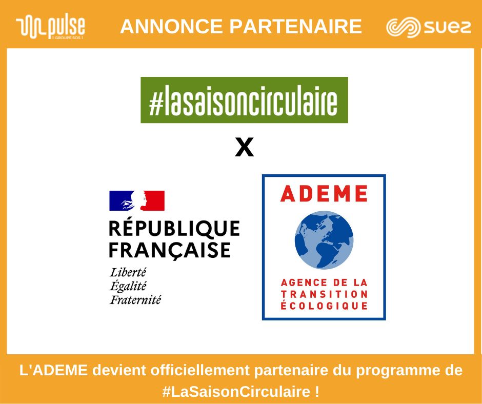 Nous sommes fier.e.s de vous annoncer que l'@ademe est officiellement partenaire de la deuxième édition de notre programme #LaSaisonCirculaire ! 🤝 
Pour y candidater avant le 04 juin 2021 c'est par ici 👉 lnkd.in/eJViWrE 

@suezFR