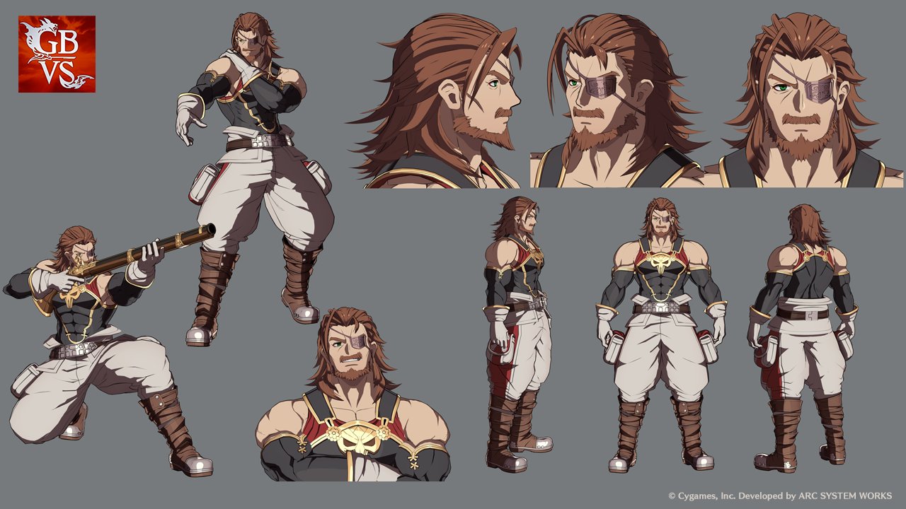 グランブルーファンタジー ヴァーサス 3dモデル紹介 原作 グランブルーファンタジー にて 本日 オイゲン リミテッドver の最終上限解放が実装 Gbvsではrpgモードのストーリー中で登場する他 騎空艇グランサイファー甲板 ステージでラカム