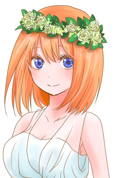 このさんがTwitterに投稿した中野四葉(五等分の花嫁)のイラスト。
