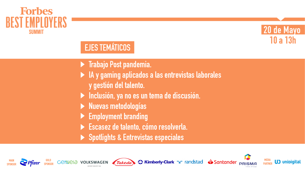 Ya comienza #ForbesBestEmployers Summit.

Seguilo en vivo en ➡️ forbesargentina.com