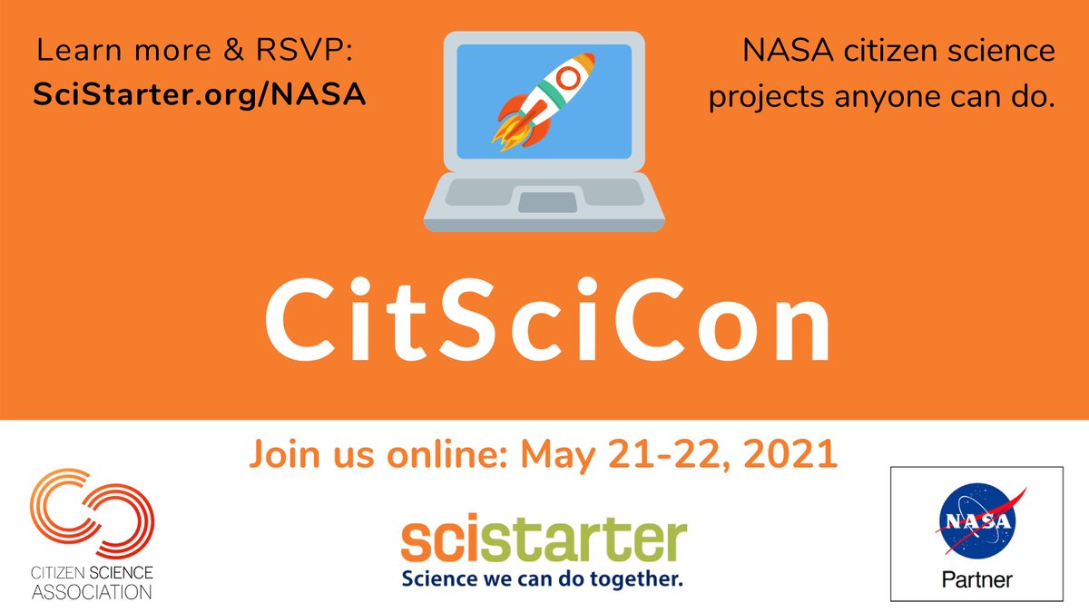Space360HQ's tweet image. Interested in becoming a NASA Citizen Scientist? Of course you are! Learn how you can help NASA conduct scientific research at #CitSciCon — a virtual event with interactive activities taking place May 21 – 22. Join the fun: go.nasa.gov/3v5DNUE #DoNASAScience #CitizenScience