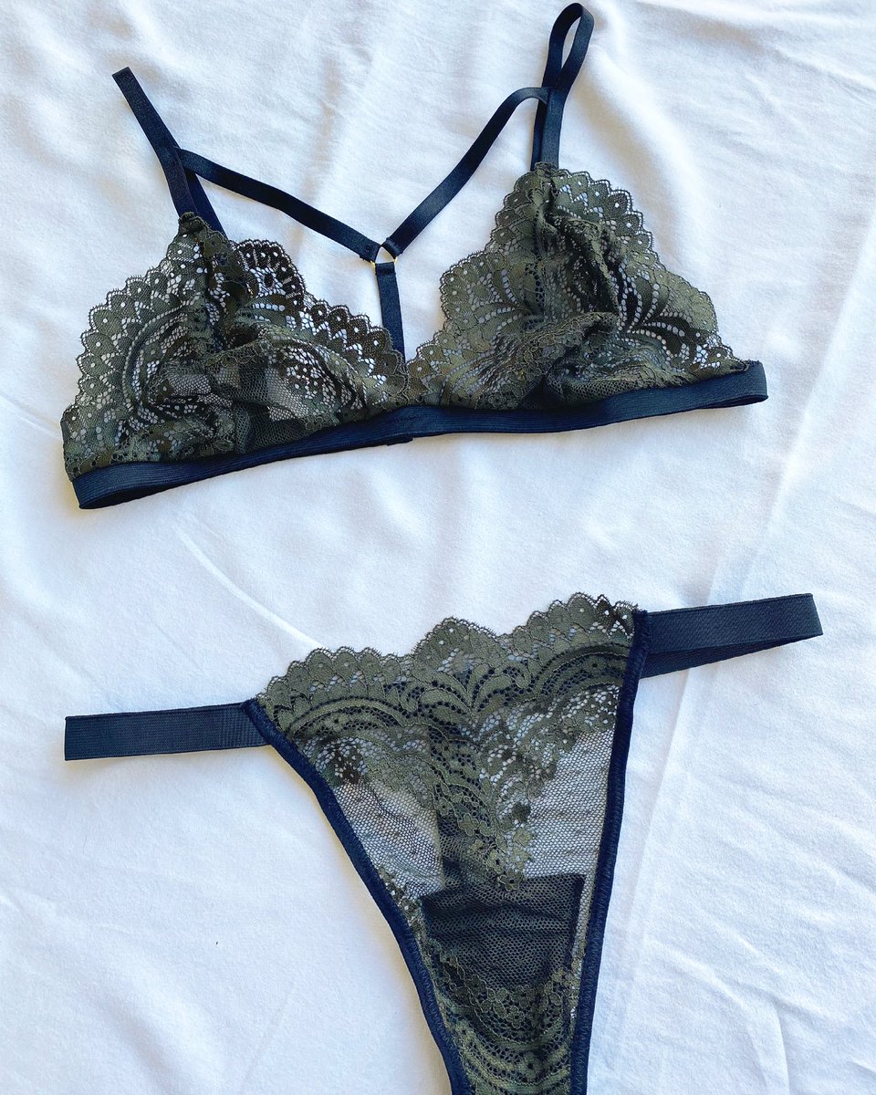 Ellicelydia's tweet photo. Lucky Dip Bralets £14 &amp; Sets £24 ✂️ reducing waste in landfill by using up laces I no longer use! 💚♻️ https://t.co/Coz2gy4QNi https://t.co/vkT9UYjtBF