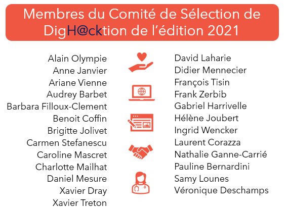 DigHacktion's tweet photo. ⚠️ FLASH INFO ⚠️
Ce soir à 18h, les 25 personnes que vous découvrez ci-dessous auront la lourde tâche de sélectionner les 12 projets qui participeront à DigH@cktion. 
Rendez-vous lundi 24 Mai à 10h pour les découvrir !
#DigHacktion #J-30 #sélection https://t.co/b7F230wTHs