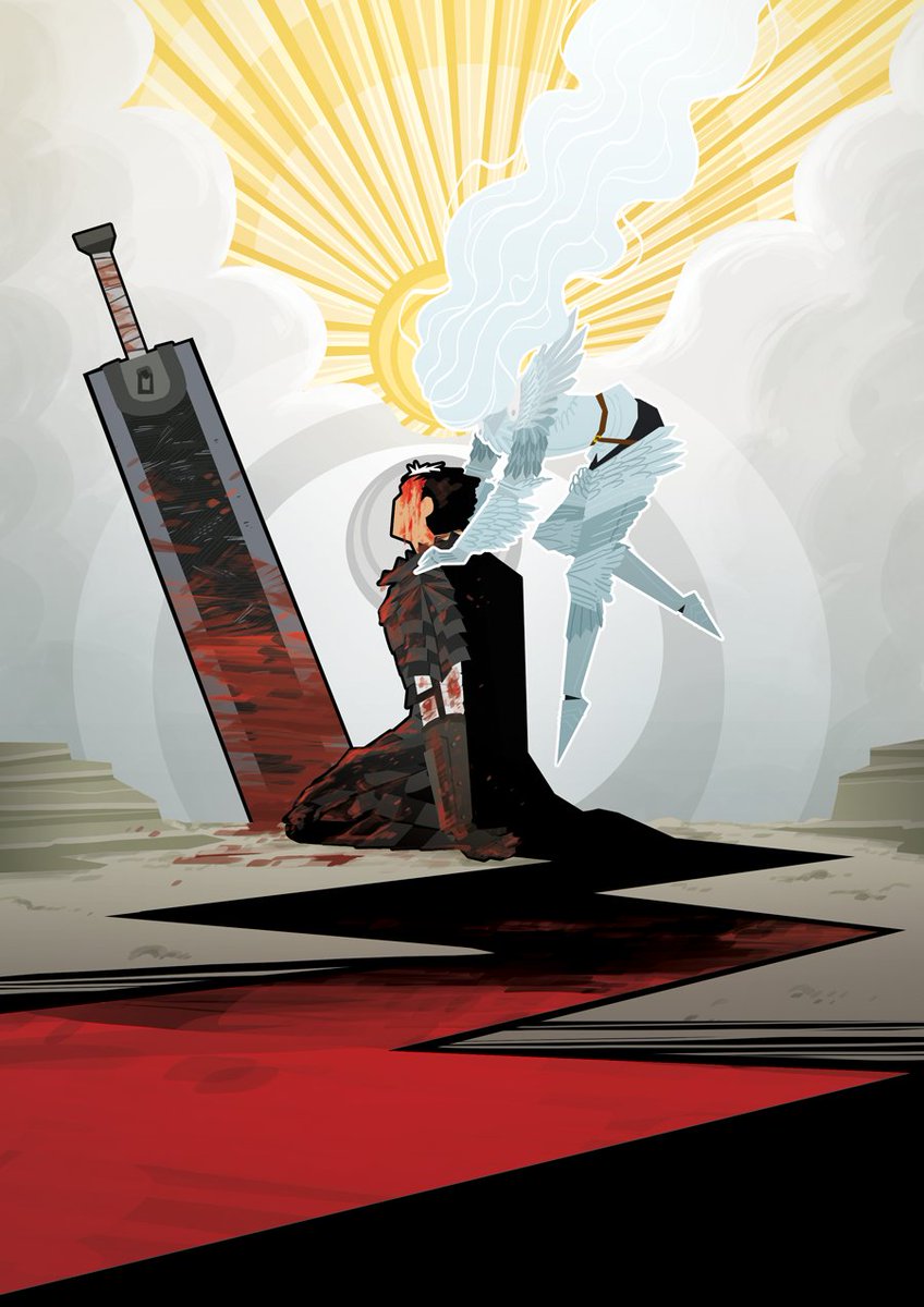 brobexx's tweet photo. Can't draw anything today cause I can't bend my right arm so here is an old print from about 4 years ago that I still like ⚔️🩸 https://t.co/DyAOUHstjp