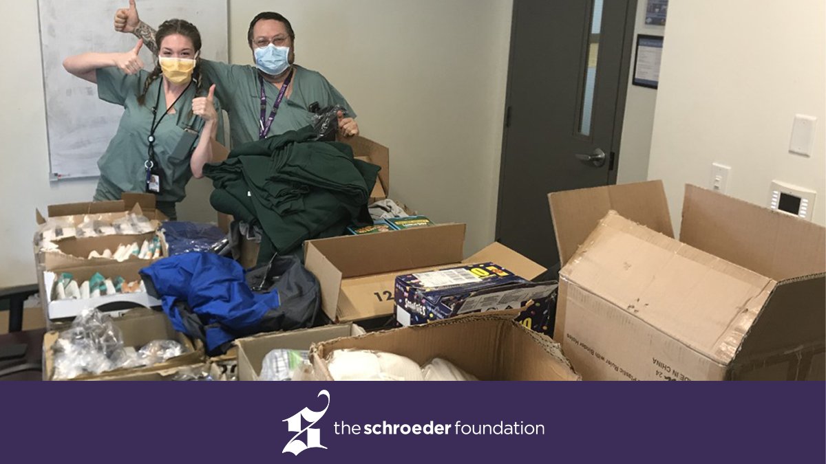 Last spring, The Schroeder Foundation rallied behind St. Michael’s Hospital's COVID-19 response with a gift to the Courage Fund, helping to ramp up testing capacity plus providing support for frontline staff and vulnerable members of the community. 

secure3.convio.net/smh/site/SPage…