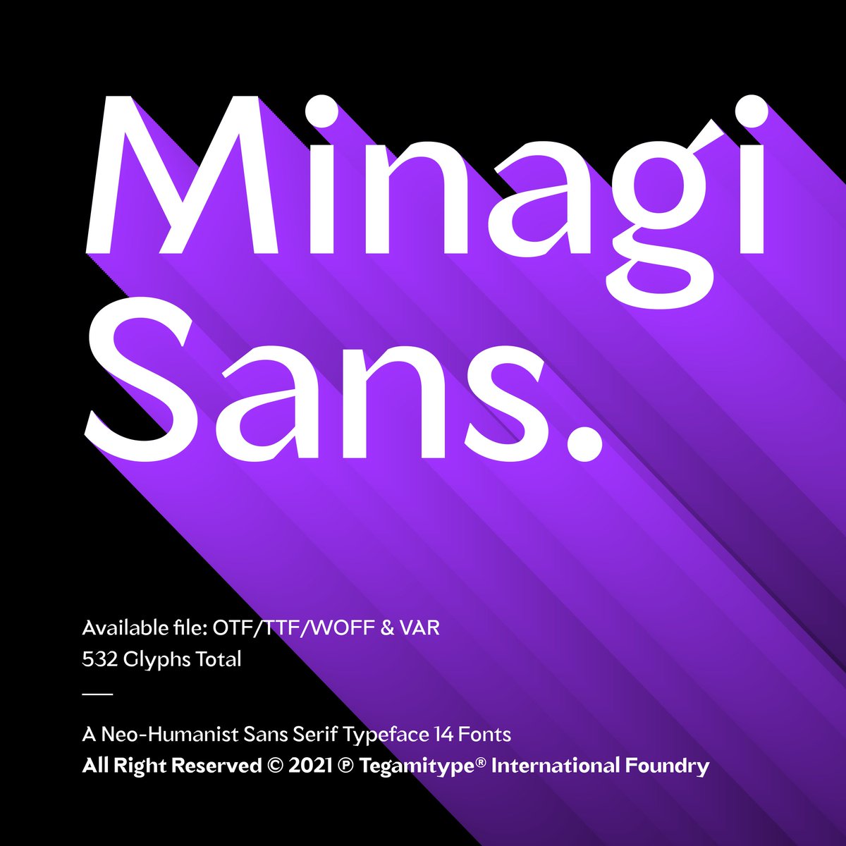 tegamitype's tweet photo. 🔠✨💨 ((New Release)) 💨✨🔠

TG Minagi Sans is now online at https://t.co/Pxqv1CoxsQ , Get 75% Off (Introductory Offer) only for the complete family packag 👀👀

Get it now 💨💨✨✨ https://t.co/FhaTaHojgU