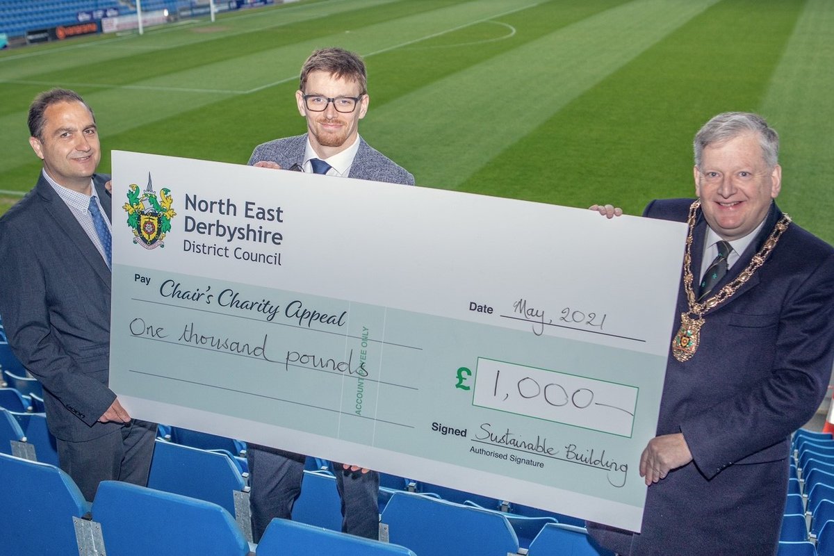 We are proud to support the Chairman of North East Derbyshire District Council, Martin Thacker, with a donation to his charity appeal that is raising funds for Ashgate Hospicecare. @Ashgate_Hospice @nedDC @MartinThacker8 #chesterfield #Derbyshire #charity