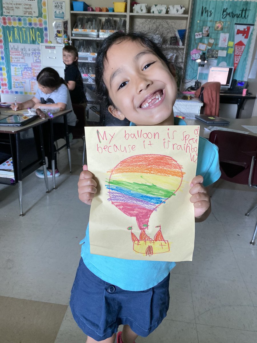 We had so much fun learning about hot air balloons and designing our own! 🎈 <a href="/CISDWalker/">Walker ES</a>