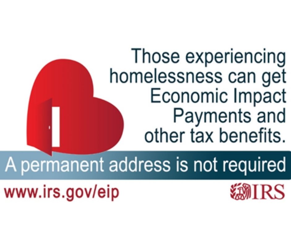 •Americans experiencing homelessness have free options to claim the 3rd Economic Impact Payments and the Recovery Rebate Credit, if they don’t normally file taxes with #IRS and haven’t received any payments yet: go.usa.gov/xsm7B #COVIDreliefIRS