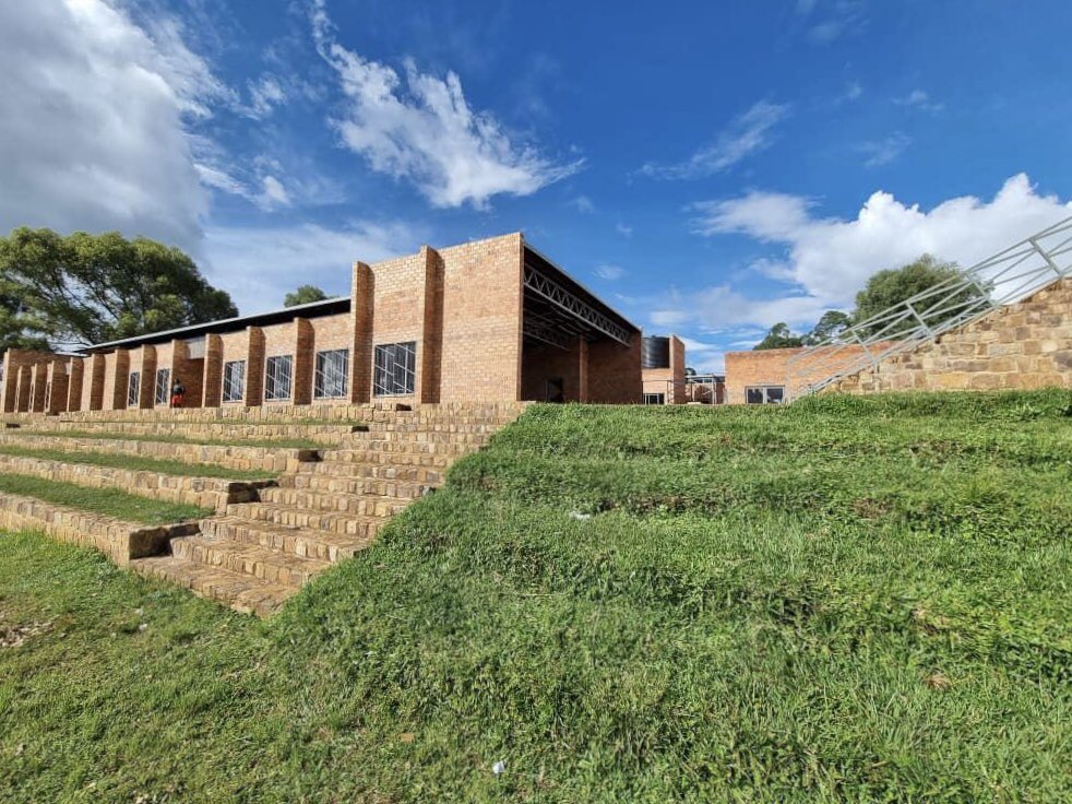 Glorious light at the GAC designed + constructed Learning + Sports Center, Masoro, #Rwanda - images courtesy of <a href="/IsookoCd/">Isoôko Community Development</a> who are working with local leaders to ensure the library, sports facilities + #space are enjoyed by the whole #community.