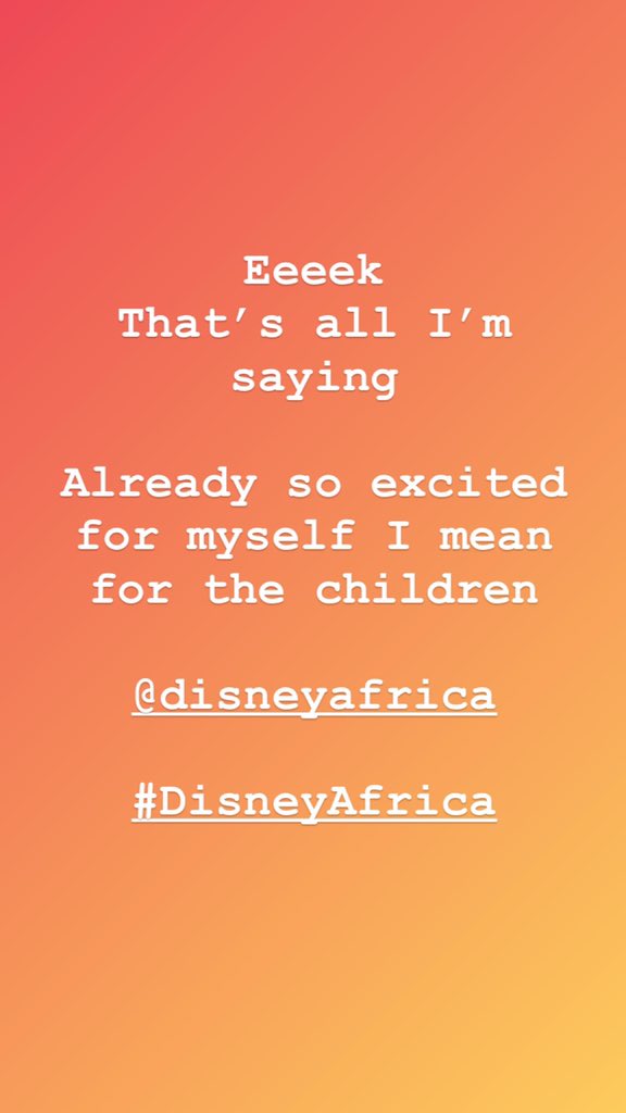 mschanaynay's tweet photo. @Disney #DisneyAfrica https://t.co/7JWSlwIbRL