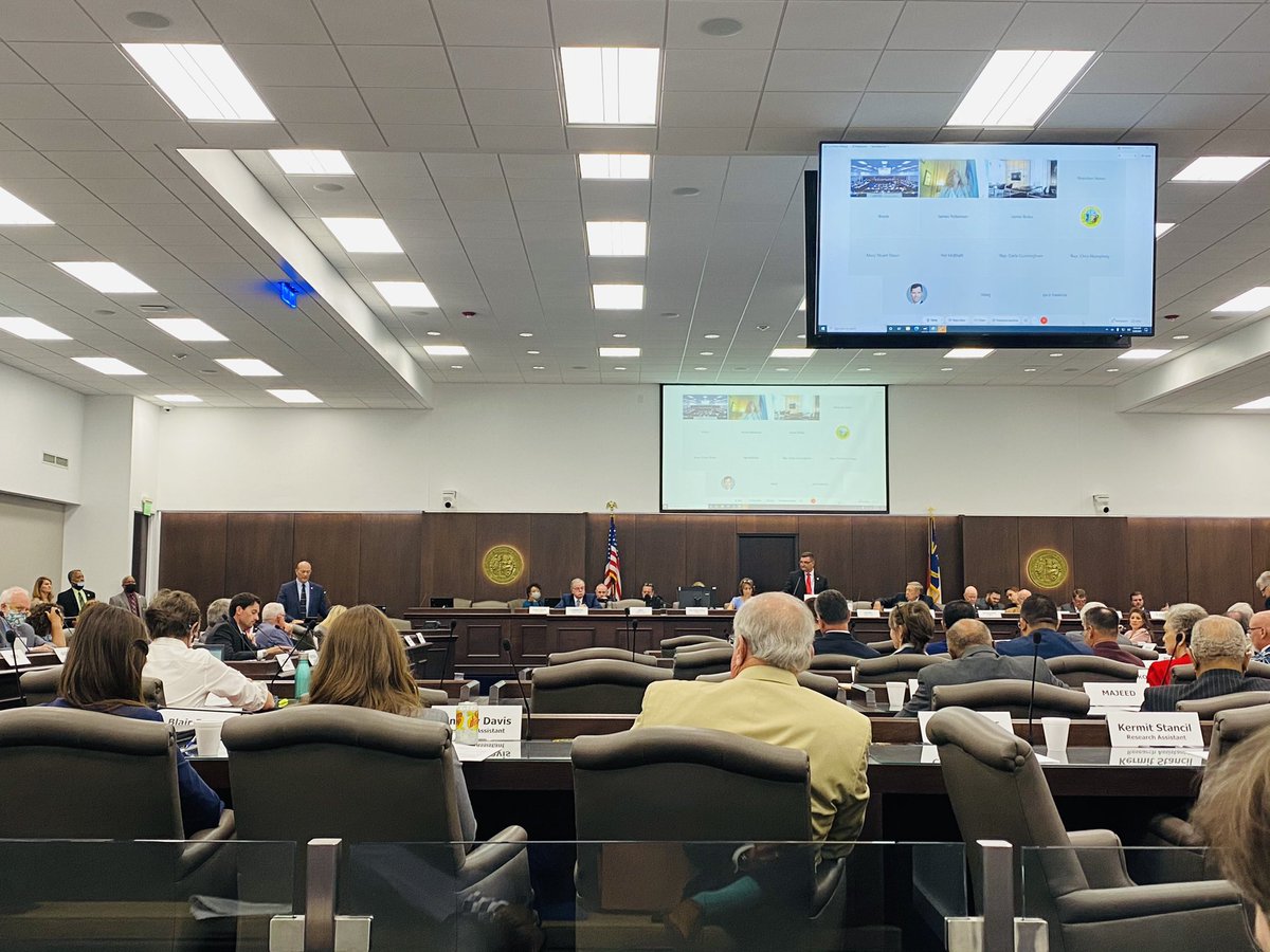 FreebirdsShire's tweet photo. Packed House Appropriations Committee and very promising discussions unfolding with HB 947 The G.R.E.A.T. Broadband Expansion Act- hopes of bringing broadband access to ALL 100 counties. @NCLeg #EducatorDiplomats #BeyondNormalcy https://t.co/RYJdH8Gycs