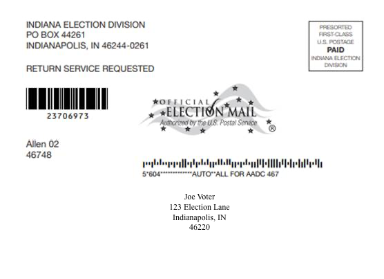 OfficialSOSIN's tweet photo. Be on the lookout for a postcard from the Indiana Secretary of State’s office. These postcards help identify outdated and inaccurate voter registration information. Learn what to do if you receive a postcard by clicking the link. #INVotes https://t.co/AeXwwsCxoS https://t.co/5VOjQr32F0