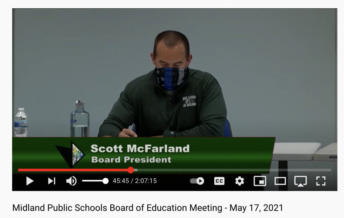 AntiMidland's tweet photo. How can @MidlandPS move in the direction of equity when it’s own Board President champions reactionary, anti-Black causes such as Blue Lives Matter? How can we trust that the District leadership is acting in the best interests of its students?

@MLive @MDN @CatalystMidland https://t.co/To3334s9j8