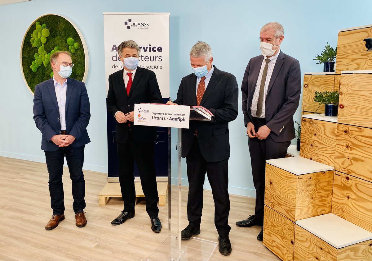 Signature de la convention entre l’Agefiph et l’Union Nationale des Caisses de Sécurité Sociales. Une politique handicap déclinée au sein du régime général de la sécurité sociale, 300 organismes, 140 000 salariés