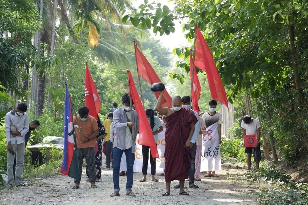 chueaint12's tweet photo. Today’s anti-regime protest in Kalay, Sagaing region. 
#WhatsHappeningInMyanmar https://t.co/xz8G9xaXdT
