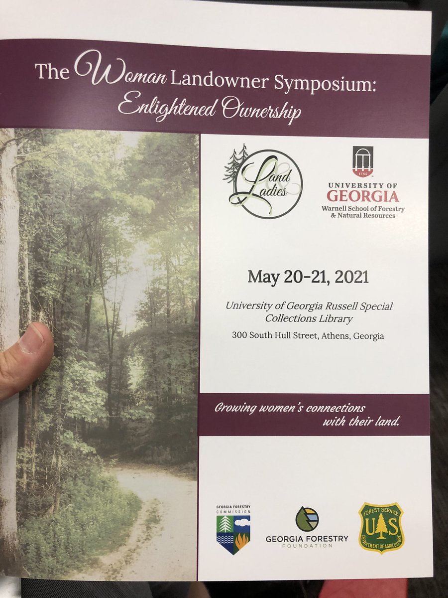 Leslie_Boby's tweet photo. Excited to join the #Forestry #womenLandownerSymposium in Athens, GA this morning. What I really love is that Danielle Atkins from @LandandLadies https://t.co/Lddg7p8ZnD has not only organized a great meeting, but is balancing that with a new baby. https://t.co/U0eXDdlR4l