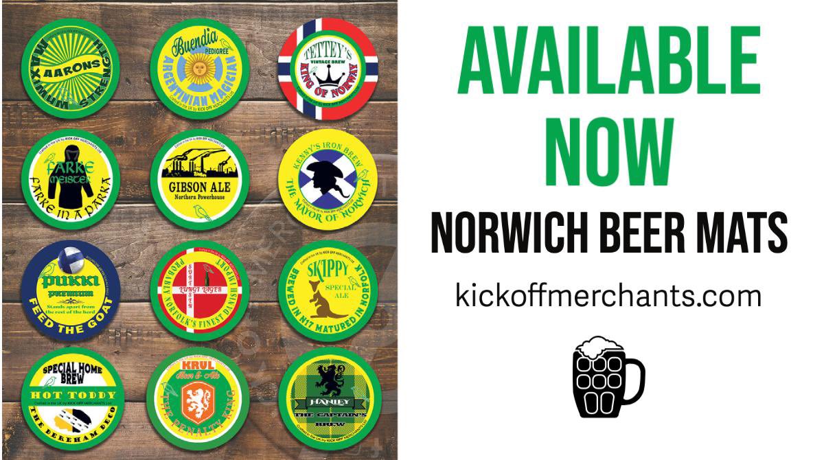 AlongComeNorwich (@alongcomenodge) on Twitter photo COMP. The nice people over at <a href="/KOMerchants/">Kick Off Merchants</a> have made some Nodge themed beer mats. They've been kind enough to offer us a set to give away. To enter simply retweet this tweet and follow <a href="/KOMerchants/">Kick Off Merchants</a>
Winner picked at midday Monday, 24 May. COMP. The nice people over at <a href="/KOMerchants/">Kick Off Merchants</a> have made some Nodge themed beer mats. They've been kind enough to offer us a set to give away. To enter simply retweet this tweet and follow <a href="/KOMerchants/">Kick Off Merchants</a>
Winner picked at midday Monday, 24 May.