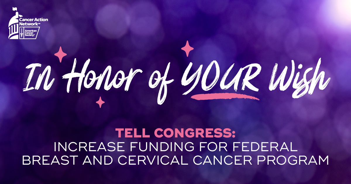You told us your wish was that a friend hadn’t been taken too soon. That breast cancer hadn’t taken your Tante Jantje. That cervical cancer hadn’t taken away Dorothy, or that Ronda had been able to get that mammogram that she needed. For all of your wishes, we see hope.