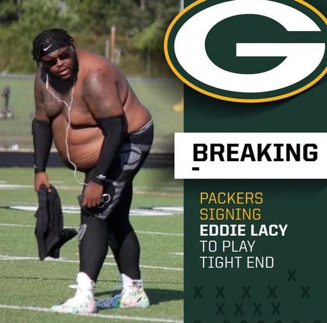 Wait, is Eddie Lacy skinny now?