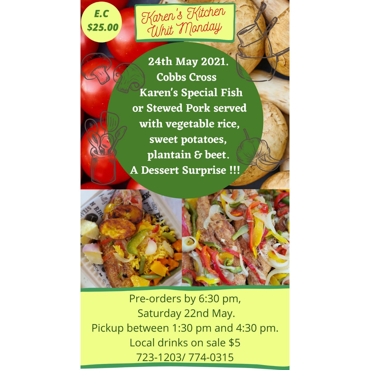 pre order your holiday lunch for monday now until saturday evening !! 🥳🍽