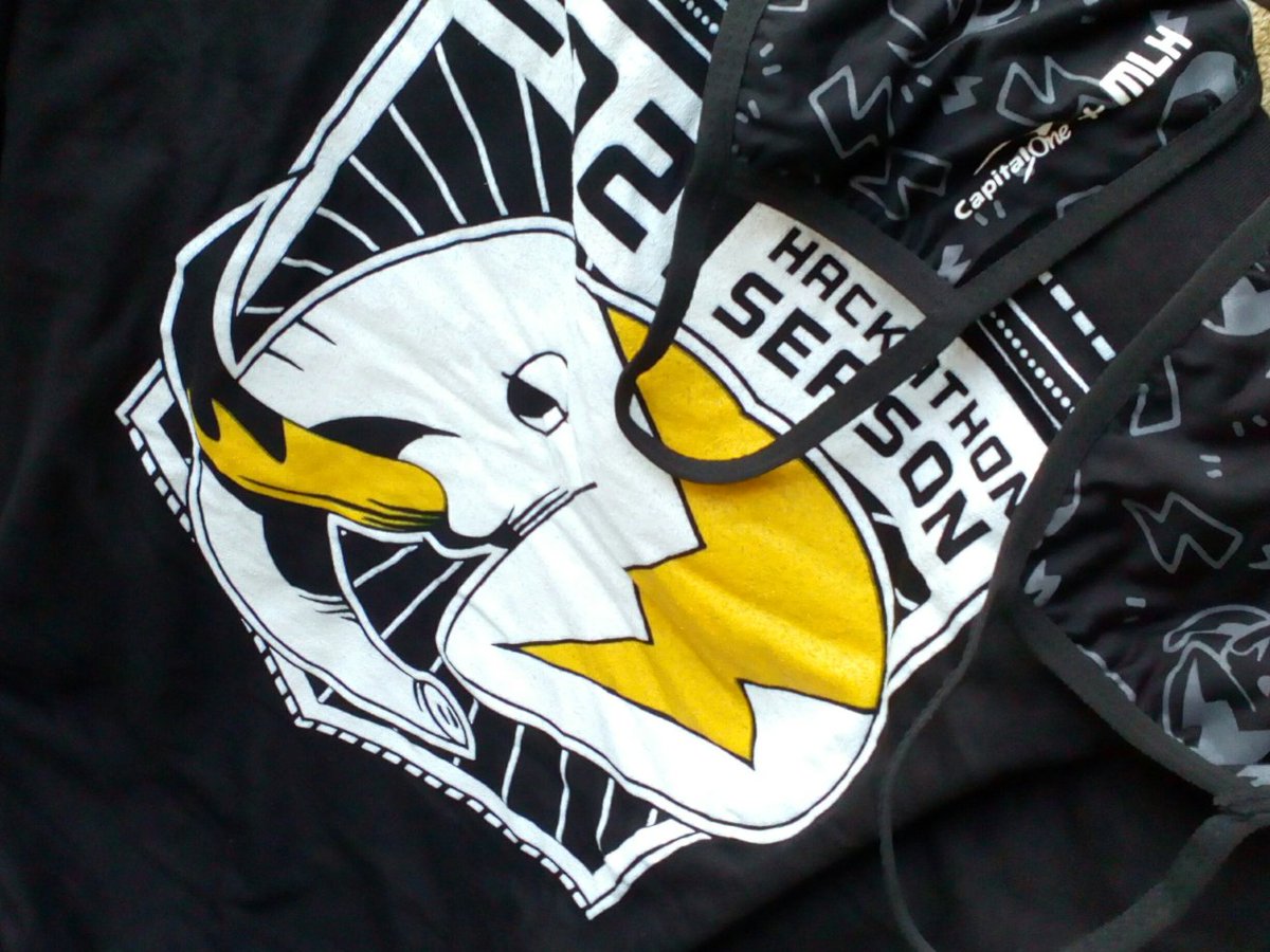 aakzsh's tweet photo. Finally, got my prize and swags from the awesome @MLHacks for HackAPAC and they're so amazing ✨✨.
Also, thanks to @GoDaddyRegistry for the sponsor prize!! https://t.co/2hpgtwRy23