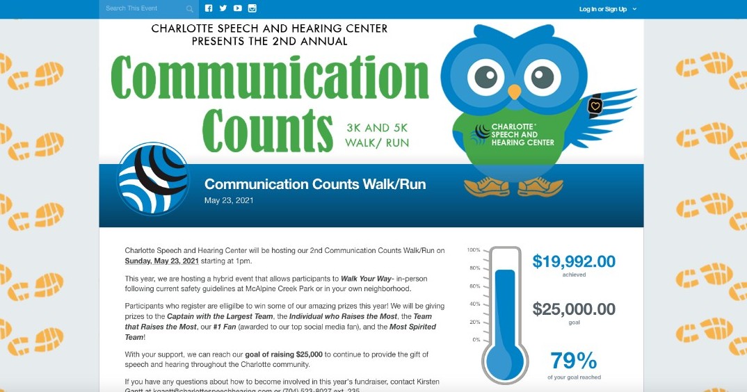 cltspeechhear's tweet photo. #CommunicationCounts is just 3 days away and we are so close to reaching our $25,000 goal! With your support, we can do it! Please donate and/or #share with your friends so that we may continue to offer our speech-language and hearing services that empower and transform lives! https://t.co/UiQ9tl4J3h