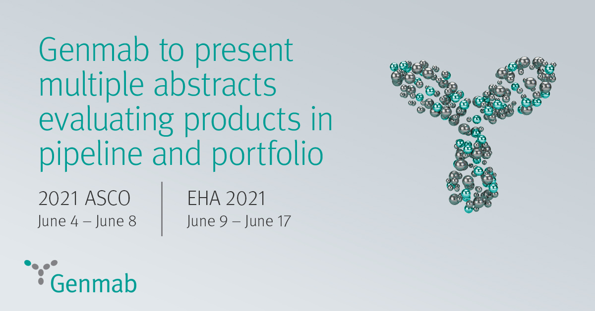 Together with our partners, we are presenting important data evaluating our portfolio of #BispecificAntibodies and #AntibodyDrugConjugates at #ASCO21 and #EHA2021. Learn more: ir.genmab.com/news-releases/…, @abbvie @SeagenGlobal @JanssenGlobal