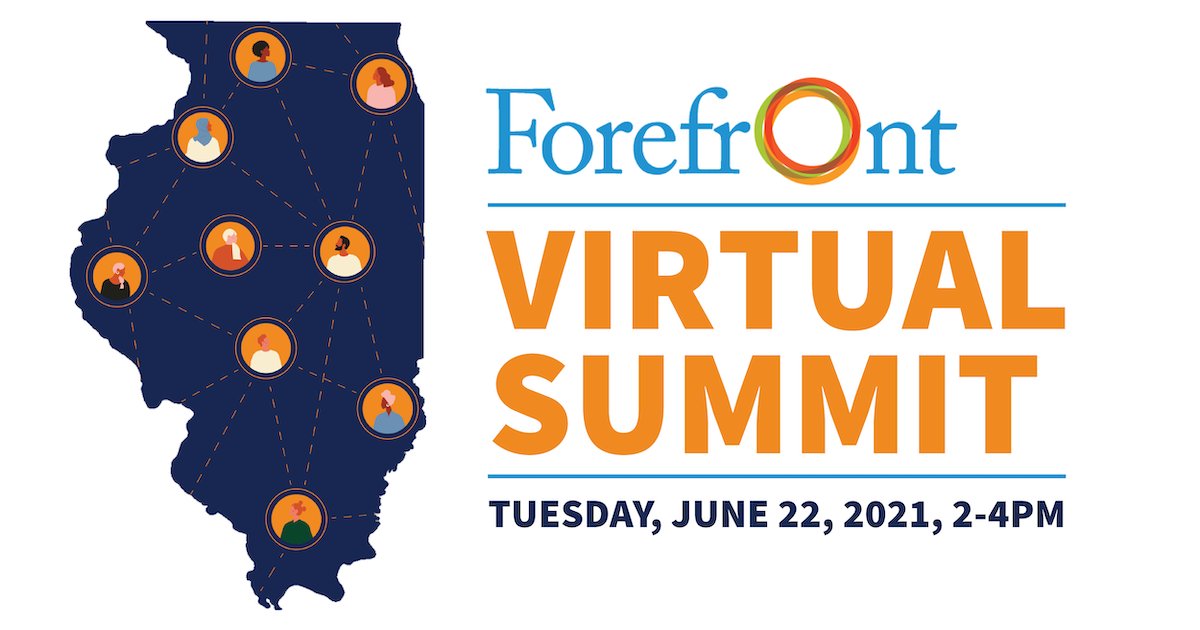 Looking forward to joining <a href="/MyForefront/">Forefront</a>’s 2021 Virtual Summit on June 22 with keynote speaker Heather McGhee and a virtual road trip to communities across Illinois engaging in the critical work of #advancingracialequity. MyForefront.org/Virtual-Summit. #ForefrontSummit