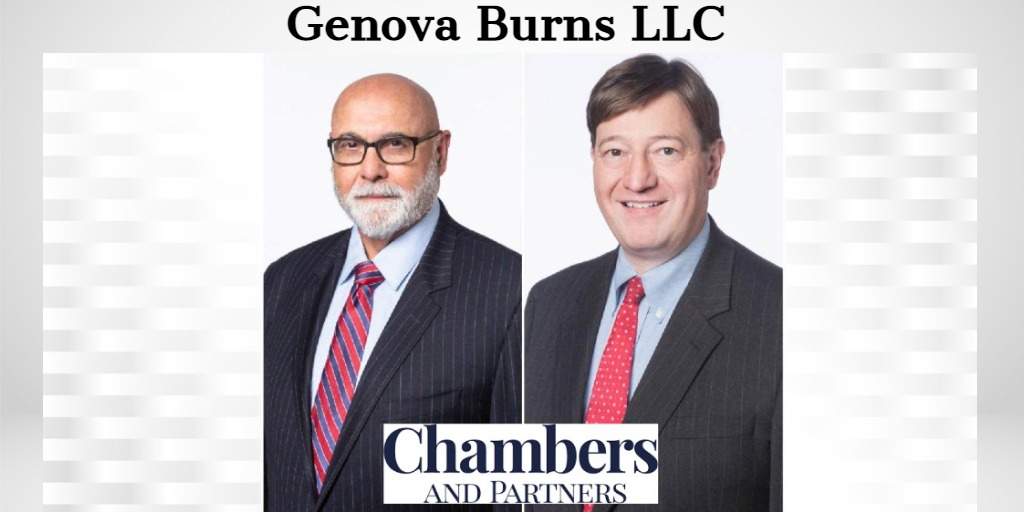 #GenovaBurns is proud to announce that Chairman &amp; Managing Partner #AngeloJGenovaEsq. and Partner #JohnCPetrellaEsq. have been recognized again by <a href="/ChambersGuides/">Chambers and Partners</a> as among some of the best in the world in the field of #Labor and #EmploymentLaw. bit.ly/3f2W8vW