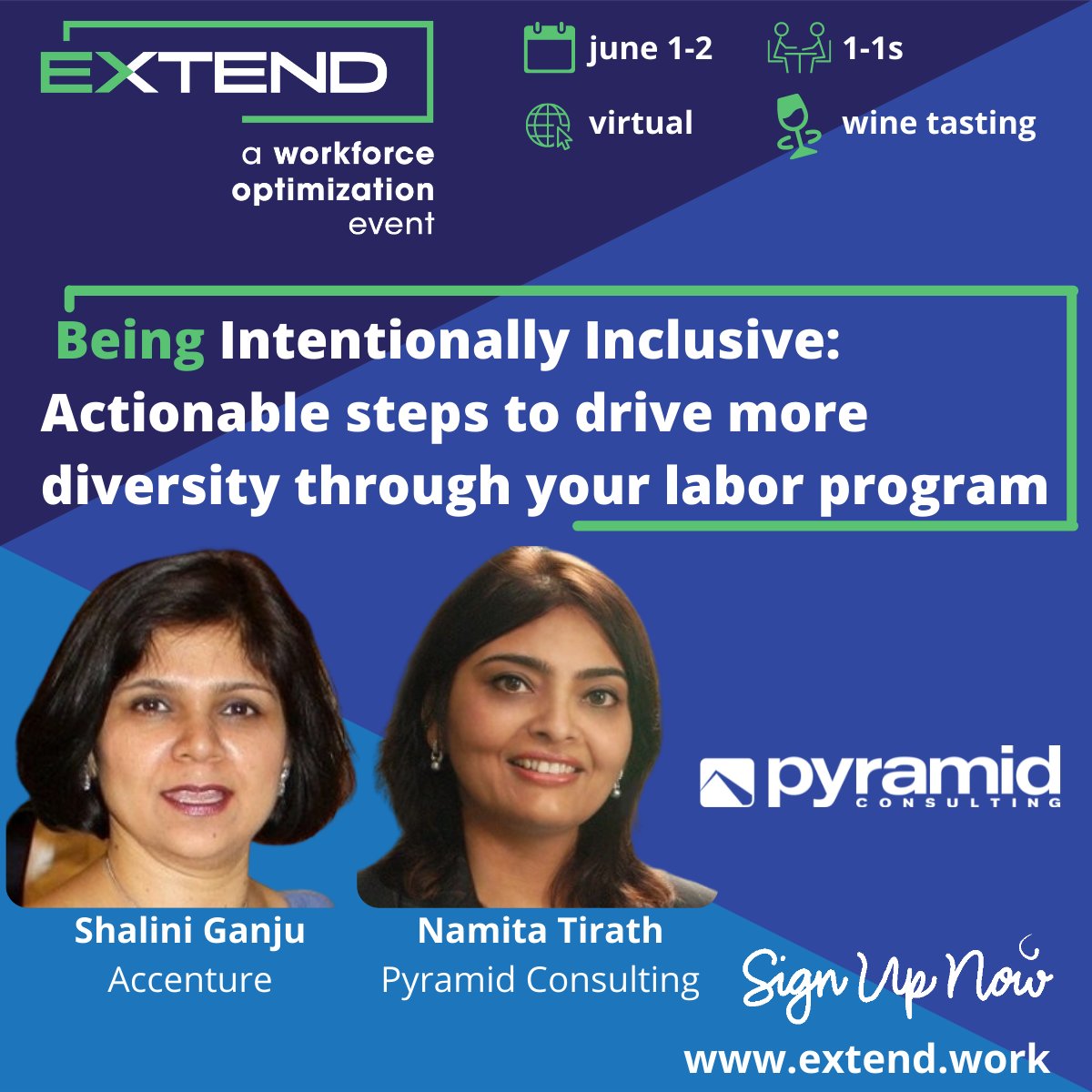 PyramidCiGlobal's tweet image. @PyramidCiGlobal&apos;s CCO, Namita Tirath, will conduct the interactive session “Being Intentionally Inclusive: Actionable steps to drive more #diversity through your labor program” along with Accenture&apos;s Shalini Ganju.
Join the event: hubs.la/H0NLQjd0
#ClubVMSA #PyramidStrong
