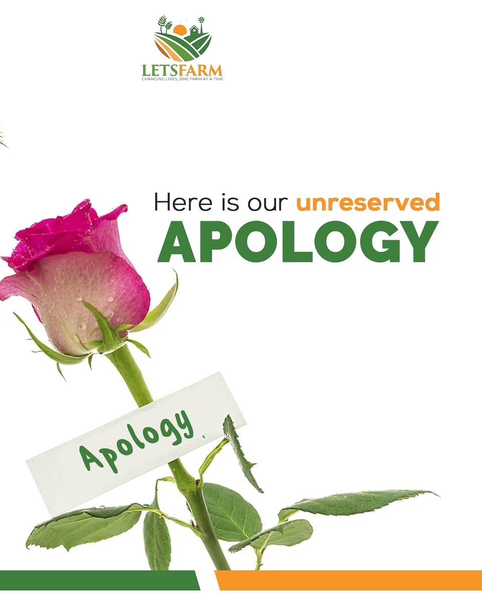 letsfarm_co's tweet photo. It has been challenging times for businesses around the world and our company is not left out; however, we are still dogged and committed to a colorful future that lies ahead of us. I wish to reassure you that practical steps are in place to weather the waging storm against us. https://t.co/uBvmJDu3xK