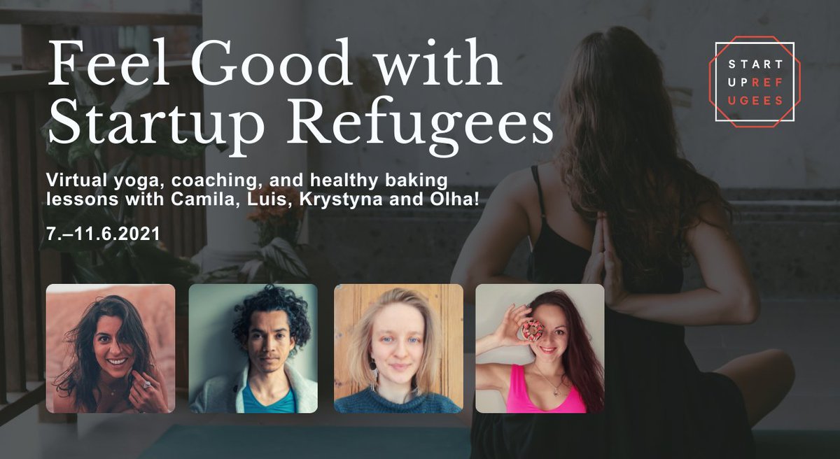Kesäkuun toisella viikolla pärähtää! 🍉⛱ Startup Refugeesin yrittäjät tarjoavat virtuaalisia aktiviteetteja joogasta terveelliseen leivontaan – aivan ilmaiseksi! Lue lisää ja ilmoittaudu mukaan 👇🏽
startuprefugees.com/summer2021 

#kesä #hyvinvointi