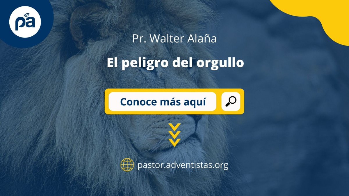 🗣️ Nueva Publicación- Portal del Pastor Adventista 💻
💪 El peligro del orgullo 🚨
▶️ *Conoce más aquí* 👇
📳  pastor.adventistas.org/es/sermon/el-p…