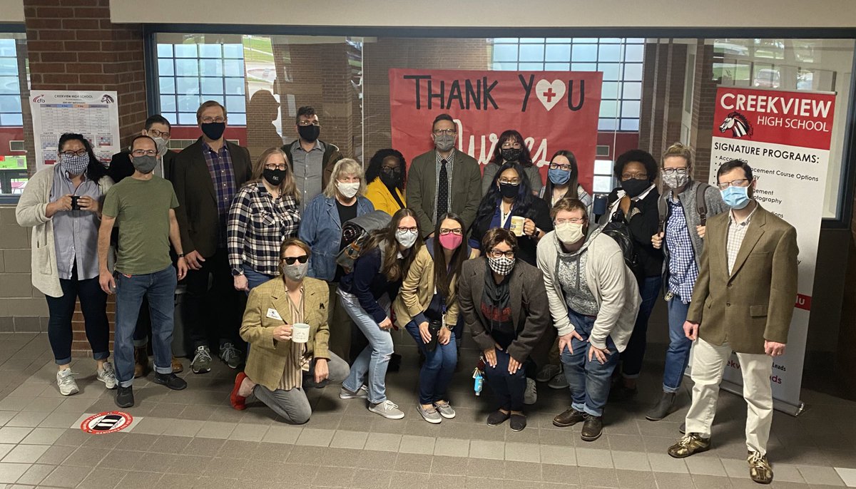 MsCainCHS's tweet photo. Today, we’re celebrating one of our phenomenal teachers, @WesleyABaker— CFB’s #TeacheroftheYear! Today is “Wes Baker Day” 🥳🤩 https://t.co/oYLEadnsZe