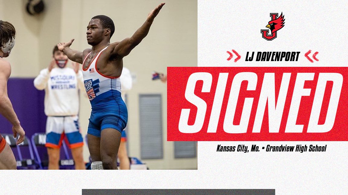 We are excited to announce LJ Davenport has signed his NLI to wrestle for William Jewell! #DefendTheNest <a href="/LJ_Davenport44/">LJ Davenport</a>
