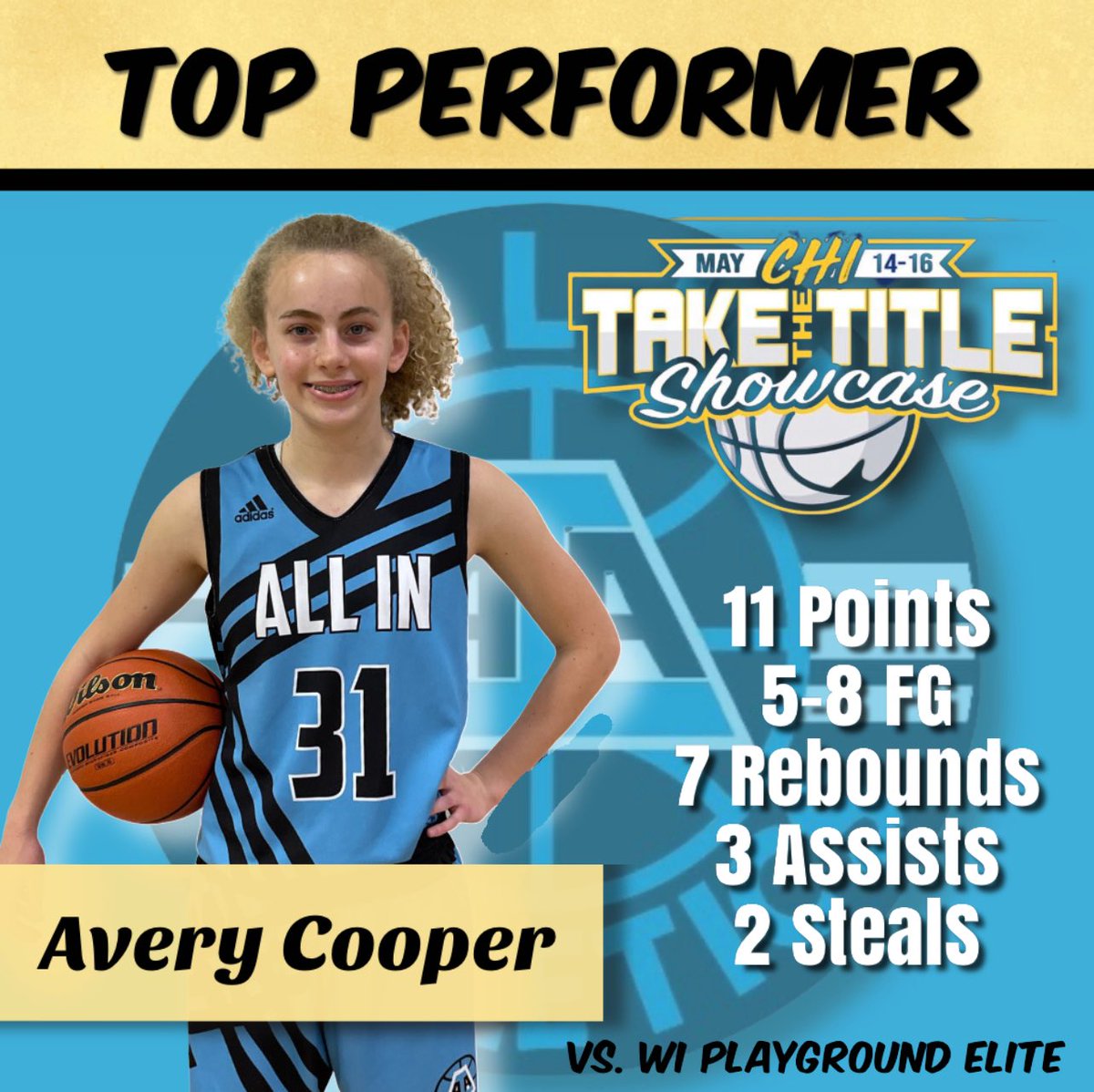 Top performer @averycoop10 of @lzgirlsbball has been dominating all season playing two years up on our 16U Gold Gauntlet team. She lead us to a 3-1 record last weekend at the @jrallstarevents Take The Title Showcase!