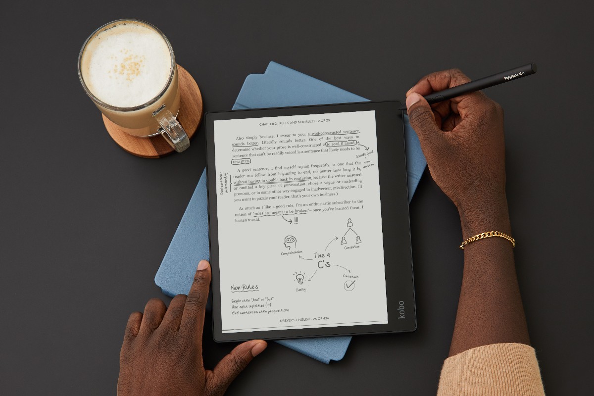 kobo's tweet photo. Meet Kobo Elipsa - the newest addition to our eReader family that combines your books, notebooks, and bookstore in one place. How's that for some #noteworthyreading? ☀️ ⁠

Available June 24. Pre-order yours now for just $399 USD / $499 CAD at https://t.co/IJBlVYbC3x https://t.co/BCbrI01kzc