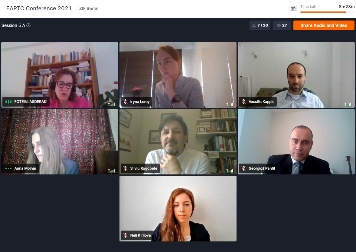 Talking about #CrisisManagement at the #EAPTC21 in a session organised by #ESDC <a href="/eu_eeas/">European External Action Service - EEAS 🇪🇺</a>, <a href="/SRogobete/">silviu rogobete</a> discussed how #legitimacy can be gained by addressing the question of #humandignity while never losing the strategic compass.🧭