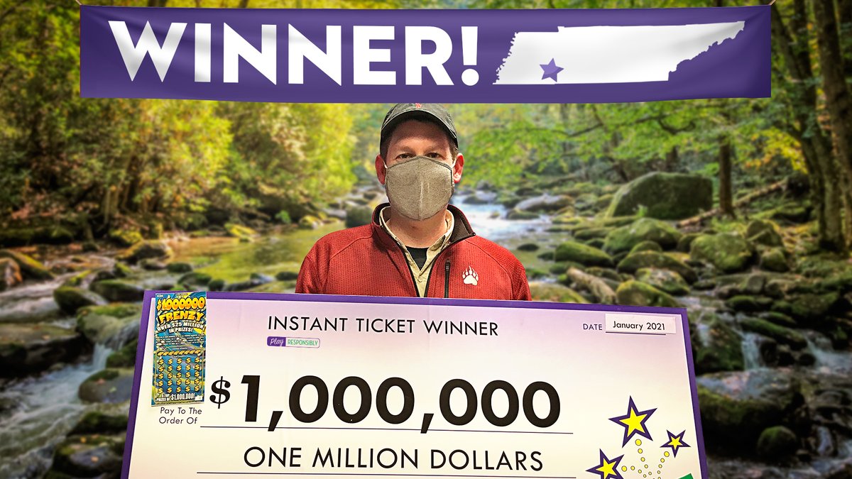 TNLottery's tweet photo. It's #NationalBeAMillionaireDay! π° Zachary L. of #Ramer, Tennessee, won the top prize when he played our $1,000,000 Frenzy Instant Game. Congrats Zachary! Let us know what you would do if you became a millionaire!
#TNLottery #Winner #TELWinner #TNWins https://t.co/kG2l2zHX1H