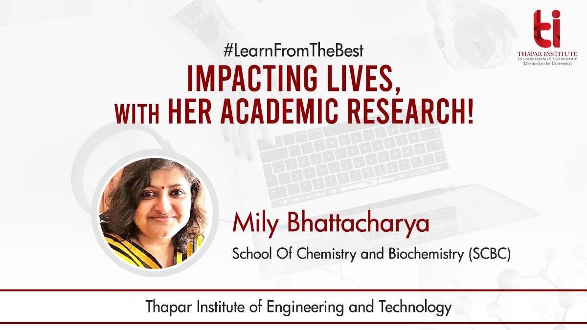 TIETofficial's tweet photo. Our faculty has been making significant strides in the research field.
Recently, Mily Bhattacharya, Assistant Professor (SCBC) got featured among #365IndianWomenInSTEM #ImpactingLife #ProudFaculty https://t.co/BmupXnequz