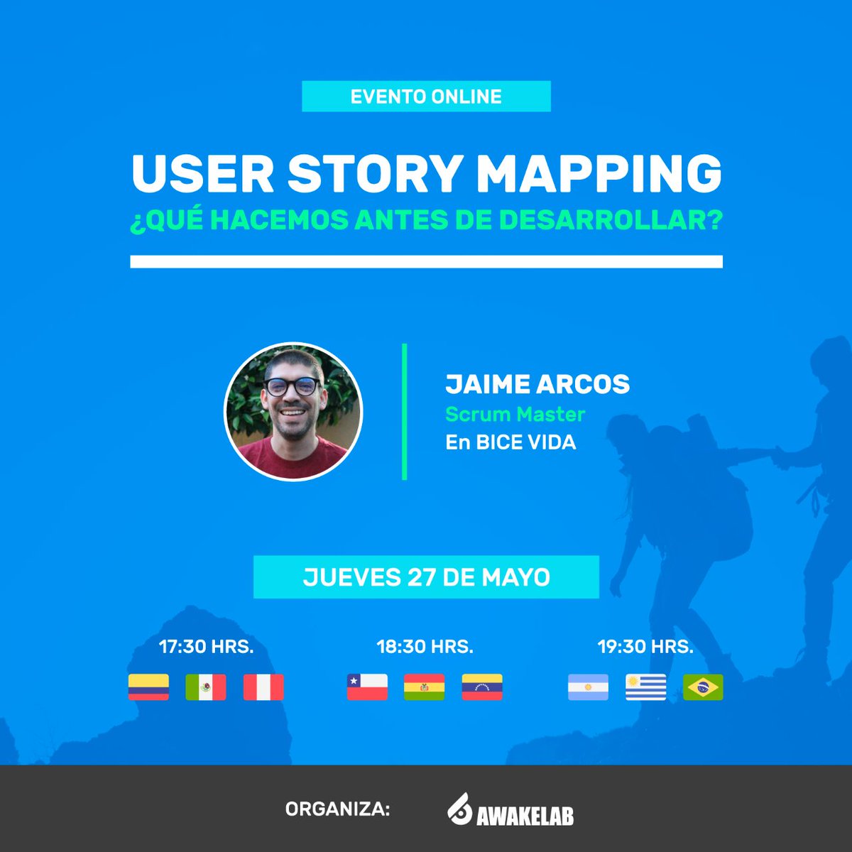 ¿Cómo generar un mejor producto... antes de desarrollarlo? 🤔

¡Ven al webinar "User Story Mapping: ¿Qué hacemos antes de desarrollar?" este 27 de mayo!  👨🏻‍💻

Inscríbete 👉 mtr.cool/wipezstwuk

#agile #scrum #ux #userexperience #userstorymapping