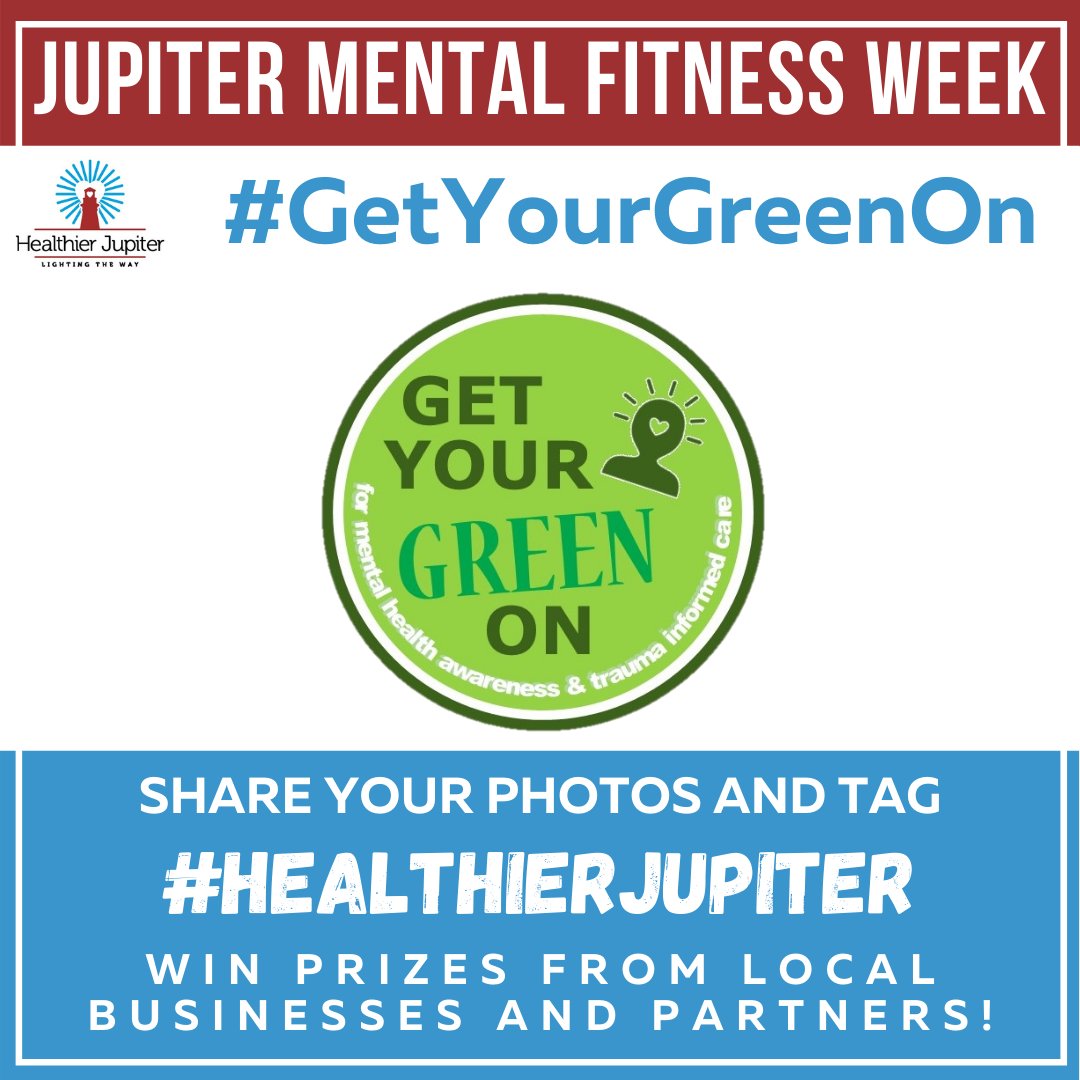 MyClinic staff wearing green to raise awareness for mental health and trauma informed care! Get Your Green On 

#healthierjupiter #GETYOURGREENON #GYGO2021

Share your photos wearing green for a chance to win prizes from local businesses who support mental health.