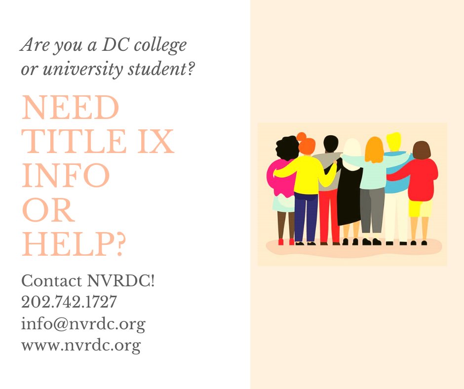 Did you know <a href="/NVRDC/">Network for Victim Recovery of DC</a> has a variety of resources available regarding the new #TitleIX regulations? #Clery Learn more at nvrdc.org/titleix