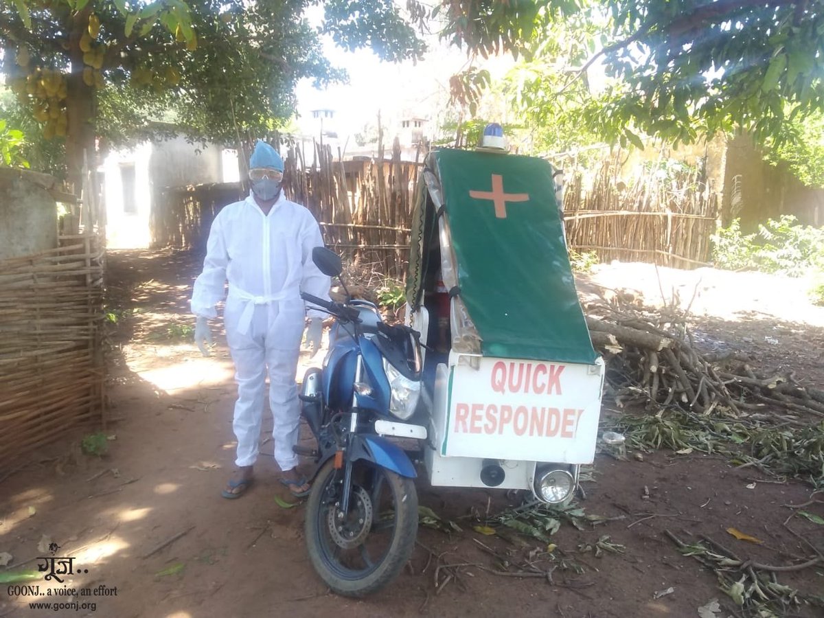 goonj's tweet photo. #UpdateFromTheGround
#MedicalIntervention
From PPE kits to oxygen cylinders, medical kits, oximeters, thermometers, face masks, gloves, medical beds, etc. filling the medical material gaps across the country.
Some glimpses - #Kandhamal district, #Odisha. https://t.co/ebGrwfWGJy