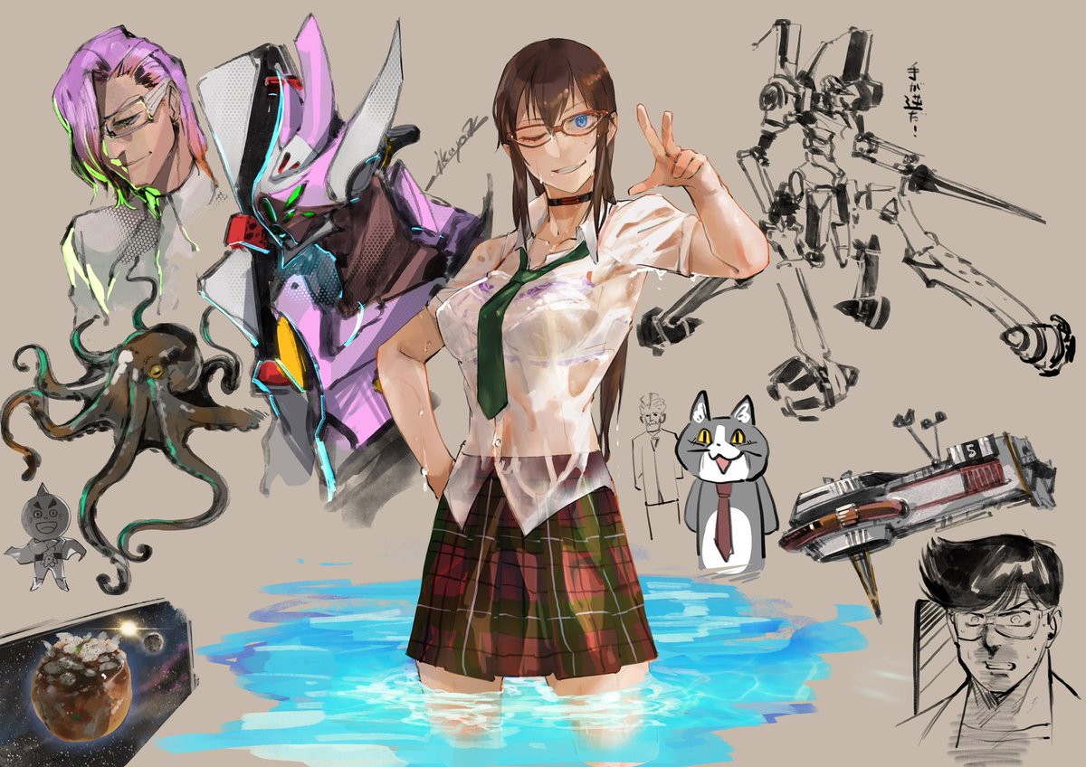 真希波・マリ・イラストリアス 「練習で描きました 」|ikuyoanのイラスト